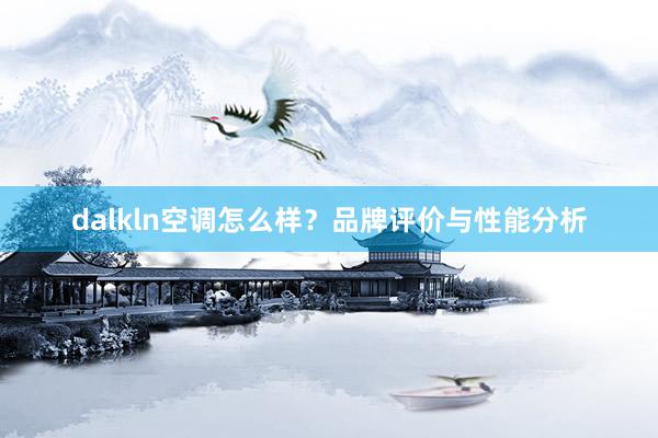 dalkln空调怎么样？品牌评价与性能分析